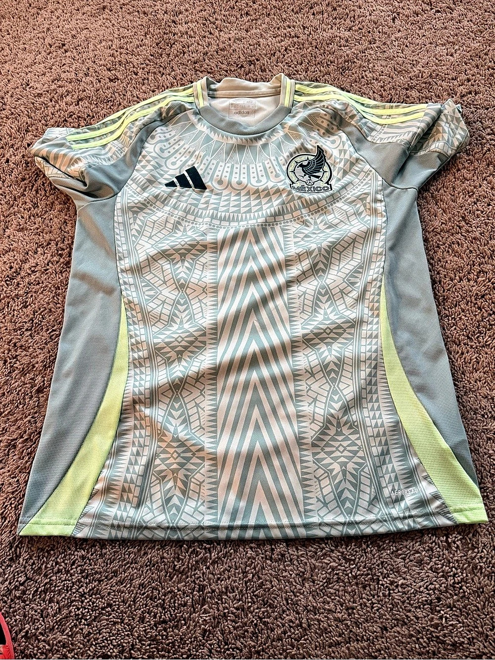 Mexico 2024 Away Authentic Jersey Green & White Large